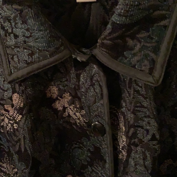 C.J. Banks 2x black, teal& taupe embroidered jacket - Picture 3 of 11